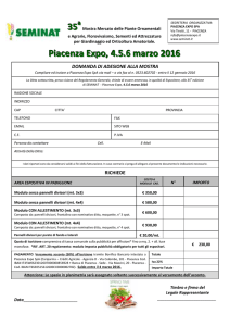 35 Piacenza Expo, 4.5.6 marzo 2016