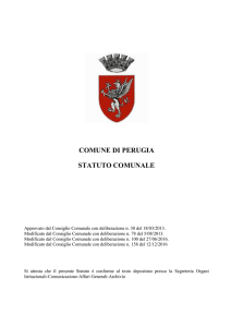 Statuto - Comune di Perugia