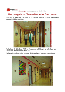 Secondo gruppo: foto delle opere esposte nei corridoi dell`ospedale