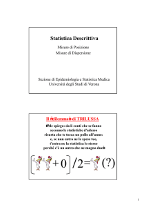 3 Misure di posizione e dispersione