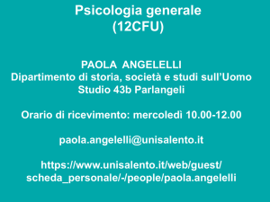 Psicologia generale (12CFU)