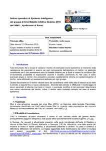 Risk Assessment ZIKA Aggiornamento al 22 Febbraio 2016