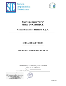 relazione tecnica - Comune di Genova.