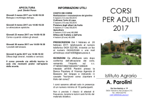 corsi per adulti 2017