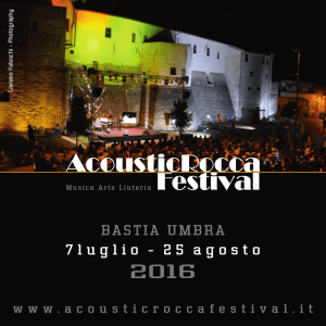 Programma - Acoustic Rocca Festival
