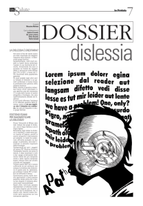 Dossier dislessia - IRCCS Eugenio Medea