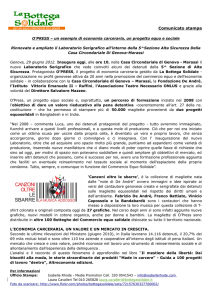 Comunicato stampa - La Bottega Solidale Genova