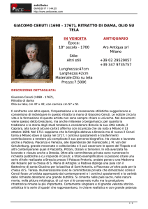 GIACOMO CERUTI (1698 - 1767), RITRATTO DI DAMA, OLIO SU