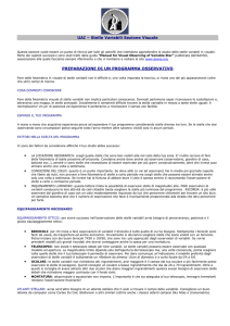UAI – Stelle Variabili Sezione Visuale PREPARAZIONE DI UN