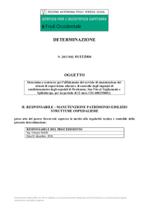 det. a contrarre n. 2012-01.12.2016 - Azienda per i Servizi Sanitari n