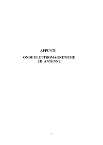 ONDE ELETTROMAGNETICHE - ANTENNE