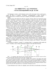 Gli OBBIETTIVI “ALL`INFINITO” e la loro (in)compatibilità con gli ALTRI