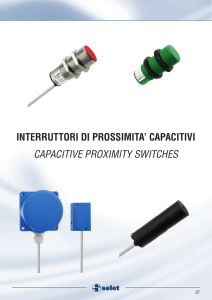 interruttori di prossimita` capacitivi capacitive proximity switches