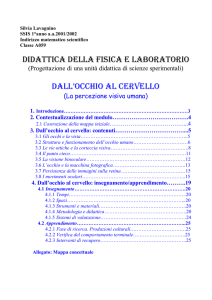 Didattica della fisica e laboratorio Dall`occhio al cervello