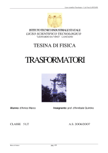 trasformatori - fisica e non solo