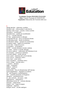 Vocabolario Tecnico Inglese-Italiano