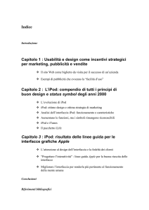 Indice Capitolo 1 : Usabilità e design come incentivi
