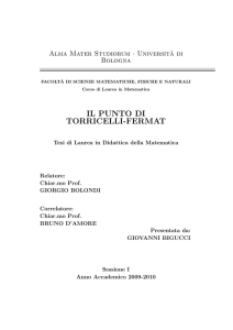 IL PUNTO DI TORRICELLI-FERMAT