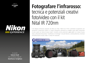 Fotografare l`infrarosso: tecnica e potenziali creativi foto/video
