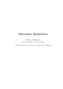 Meccanica Quantistica