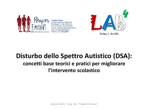 Disturbo dello Spettro Autistico (DSA)