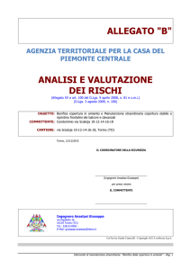 allegato "b" analisi e valutazione dei rischi