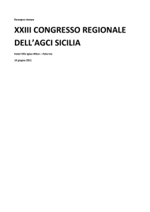 XXIII CONGRESSO REGIONALE DELL`AGCI SICILIA