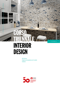 corso triennale interior design