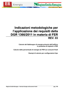 Indicazioni metodologiche per l`applicazione dei