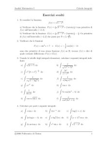 Esercizi svolti - Politecnico di Torino
