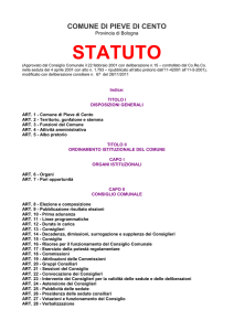 Statuto del Comune di Pieve di Cento