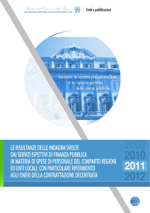 Le risultanze delle indagini svolte dai Servizi Ispettivi di Finanza