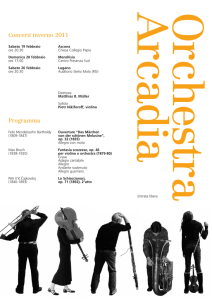 Concerti inverno 2011 Programma