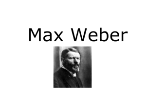 Max Weber - I blog di Unica