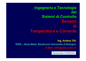 Sensori di Temperatura e Corrente - LAR-DEIS Home Page