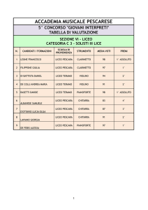 liceo - categoria c3 - solisti iii lice