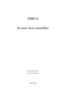 FISICA II anno liceo scientifico