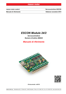 ESCON Module 24/2 Manuale di riferimento