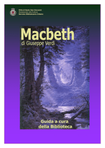 "Macbeth" di Giuseppe Verdi, a cura della Biblioteca