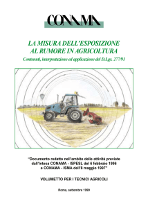 la misura dell`esposizione al rumore in agricoltura