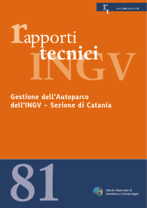 Gestione dell`Autoparco dell`INGV - Sezione di Catania