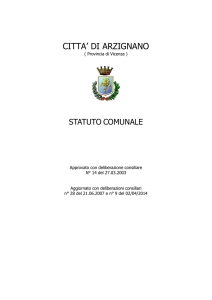 statuto comunale - Comune Arzignano