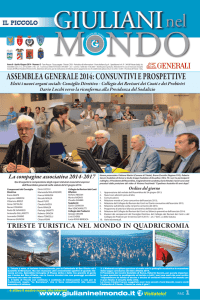 assemblea generale 2014 - Associazione Giuliani nel Mondo