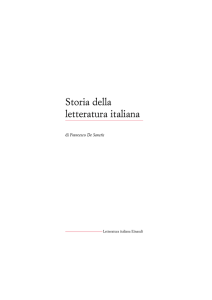 Storia della letteratura italiana - Biblioteca della Letteratura Italiana