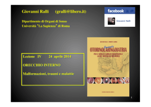 Scarica la lezione - Prof. Giovanni Ralli