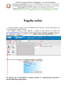 Pagella online - Liceo "Piccolomini"