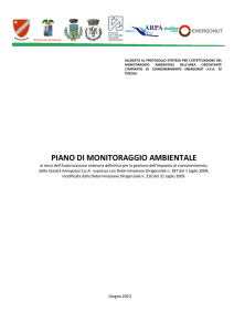 piano di monitoraggio ambientale