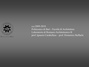 Diapositiva 1 - Facoltà di Architettura