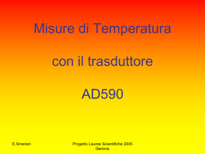 Misure di Temperatura con il trasduttore AD590