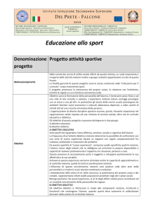 Educazione allo sport - Del Prete
